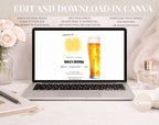 60th Beer Birthday Invitation