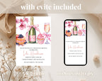 Pink and Gold Birthday Brunch Invitation