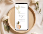White Gold Bridal Shower Invitation