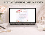 Pink Butterfly Baby Shower Invitation