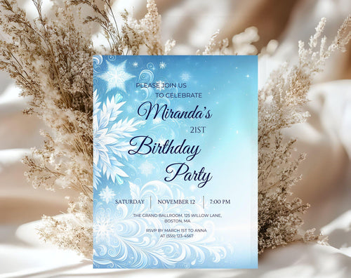 21st Birthday Invitation