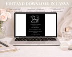 Elegant 21st Birthday Invitation