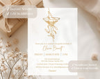 Gold Birthday Invitation