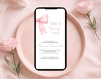 She's Tying the Knot Blush Pink Bridal Shower Invitation
