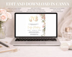 Elegant Floral 70th Birthday Invitation