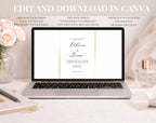 Minimalist Gold Wedding Invitation
