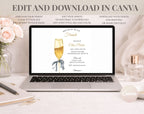 ElegantGold Birthday Brunch Invitation