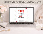 Red and White Bayou Couples Shower Invitation
