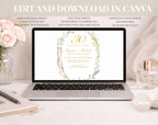 Elegant Floral 30th Wedding Anniversary Invitation