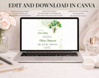 Green Clover Bridal Shower Invitation Template