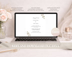 Elegant Orange Floral Wedding Invitation