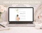 White Gold Bridal Shower Invitation