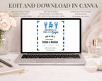 Blue and White Bayou Couples Shower Invitation