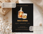 Whiskey Birthday Birthday Invitation