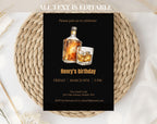 Whiskey Birthday Birthday Invitation