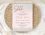 Pink glitter 18th Birthday Invitation