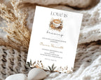 Love is Brewing Beige Coffee Bridal Shower Invitation