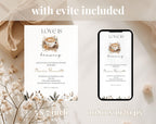 Love is Brewing Beige Coffee Bridal Shower Invitation